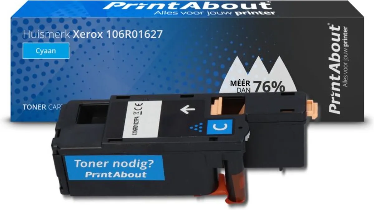 PrintAbout Xerox 106R01627 Toner - Cyaan - 2.250 Pagina's