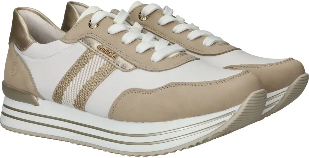 Remonte Dames Sneakers Beige - Maat 39 - afbeelding 2 van 6