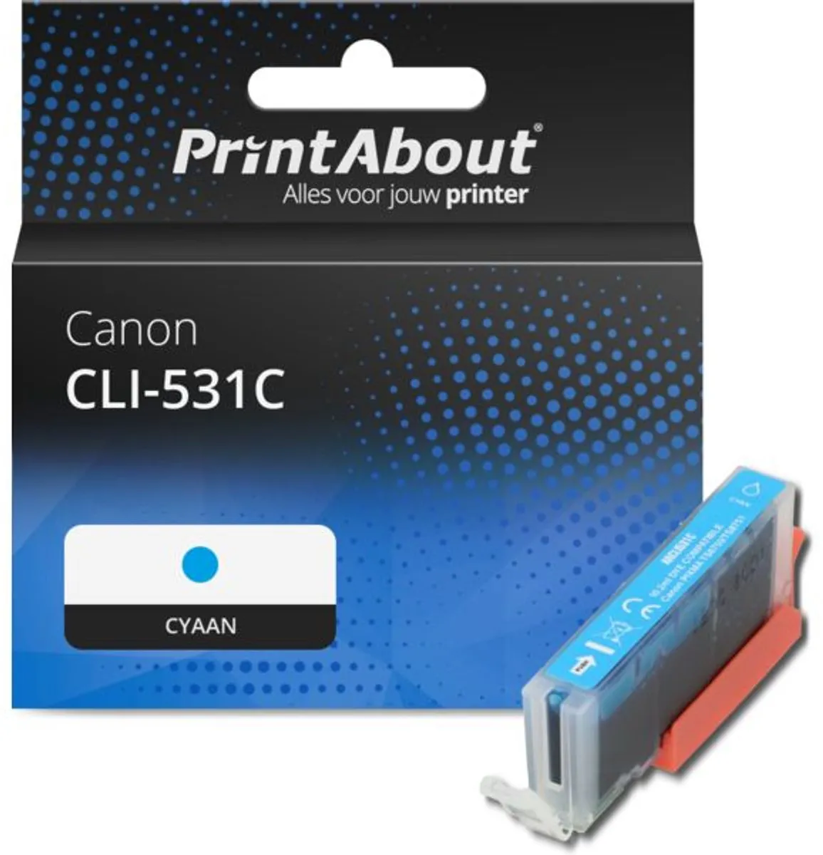 PrintAbout CLI-531C Inktcartridge Cyaan