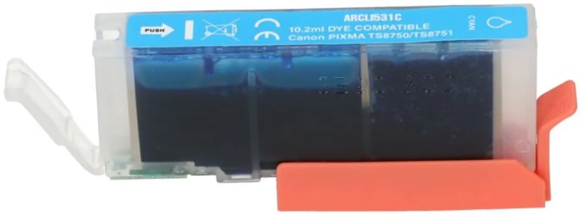 PrintAbout CLI-531C Inktcartridge Cyaan - 10.2ml - Canon