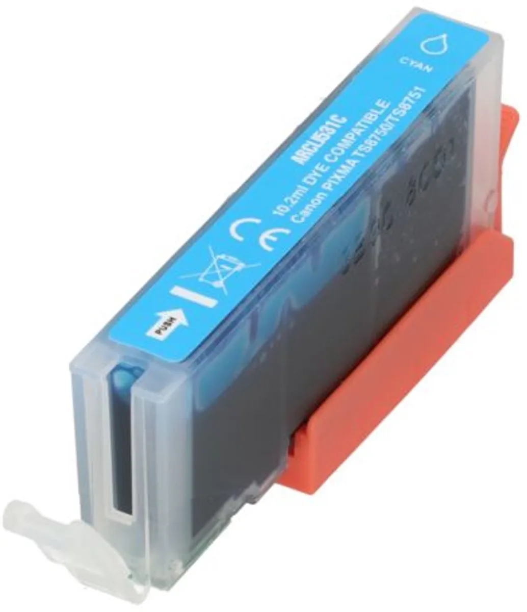 PrintAbout CLI-531C Inktcartridge Cyaan - 10.2ml - Canon