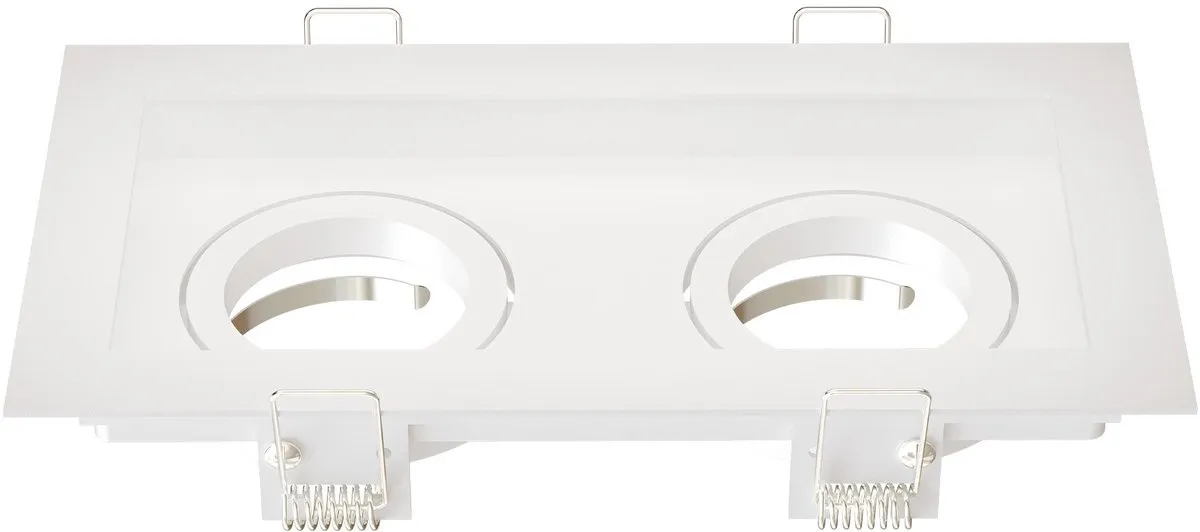 Ledvion LED Inbouwspot Dubbel Rechthoek 185x100mm GU10