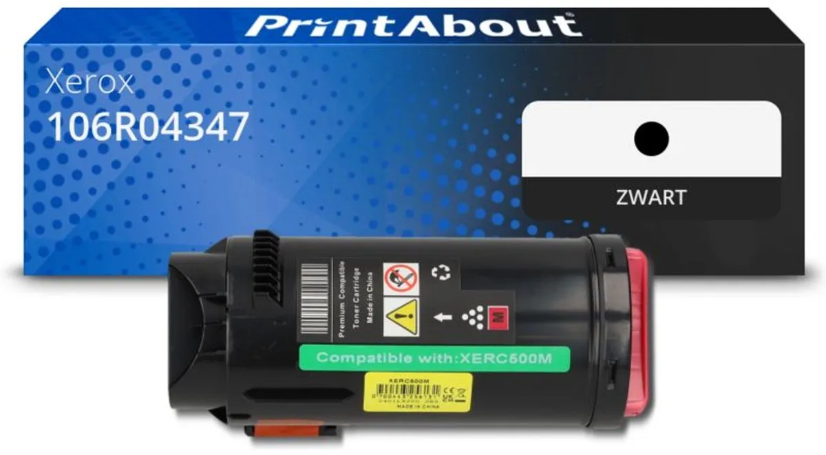 PrintAbout Toner 106R04347 Zwart - 3.250 pagina's
