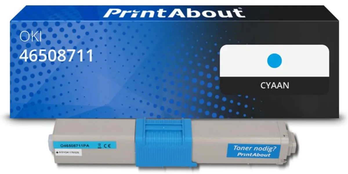 PrintAbout OKI 46508711 Toner Cyaan