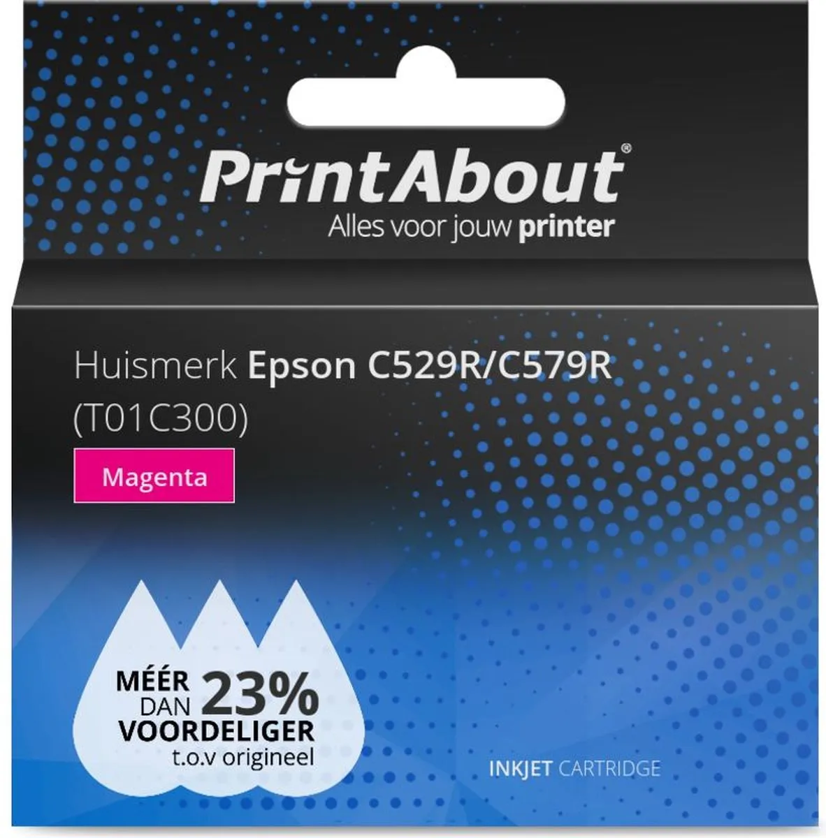 PrintAbout Epson T01C300 Magenta Inktcartridge XL - 5000 pagina's