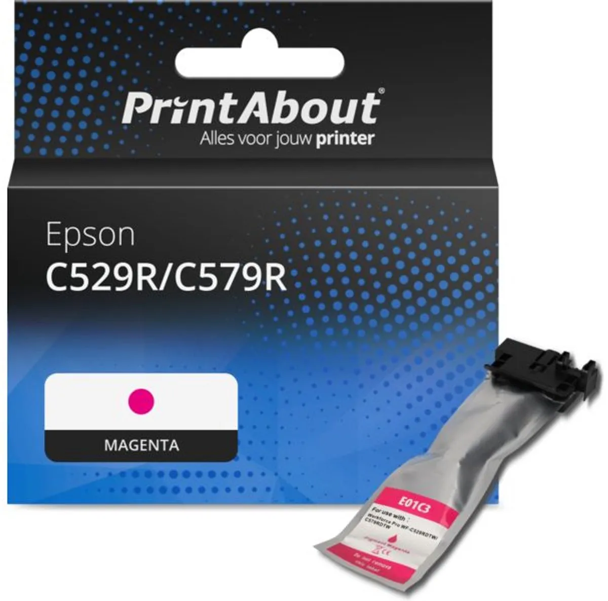 PrintAbout Epson T01C300 Magenta Inktcartridge XL