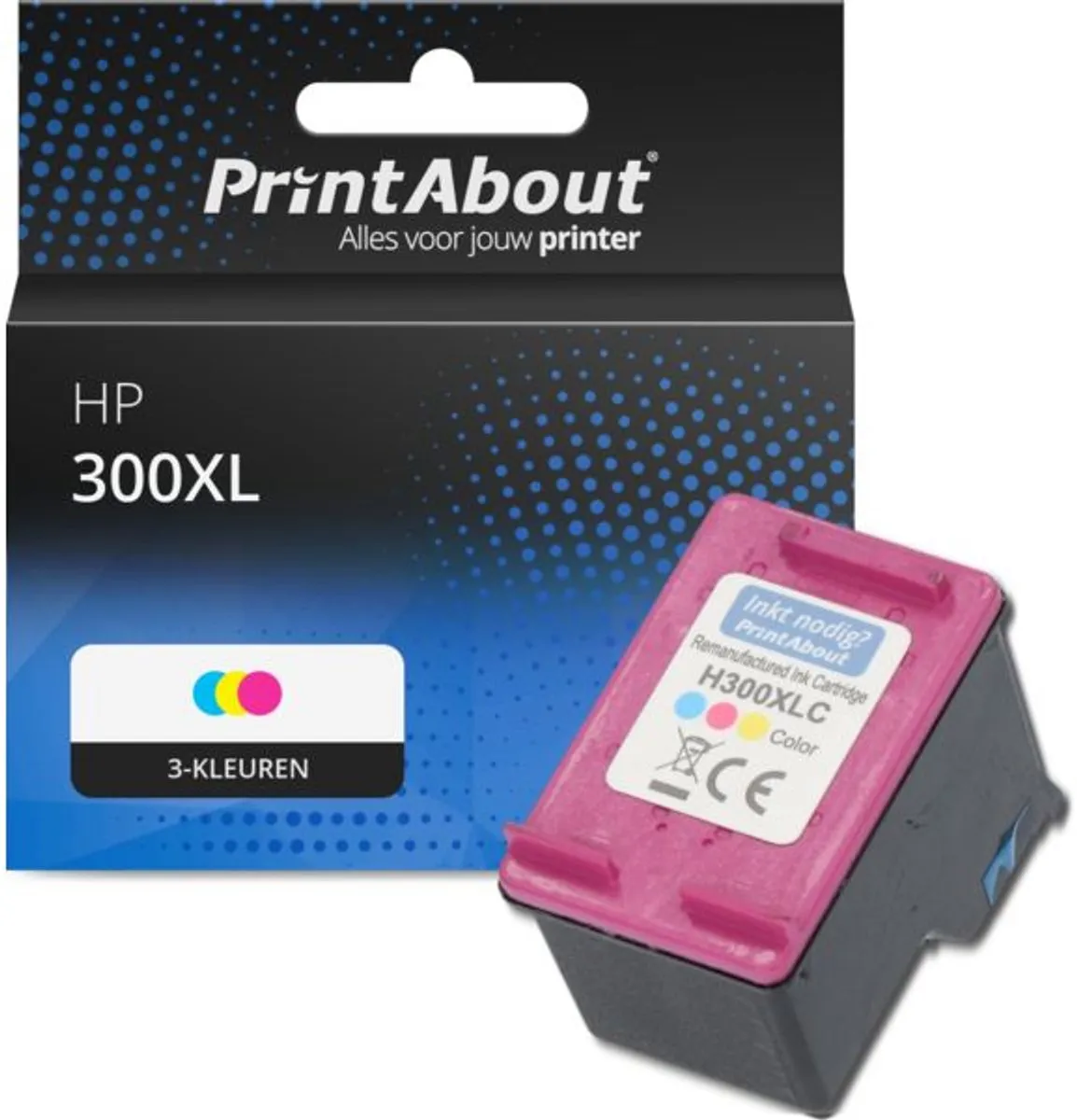 PrintAbout Inktcartridge CC644EE 3-kleuren XL