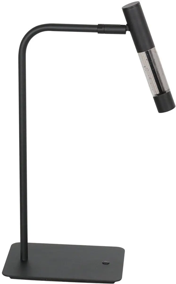 Tafellamp Alisio 4593ZW zwart met handgeblazen glas, dimbaar, 47 cm hoog, Steinh