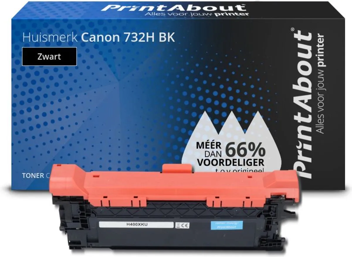 PrintAbout 732H BK-PA Toner - Zwart - 12.000 pagina's