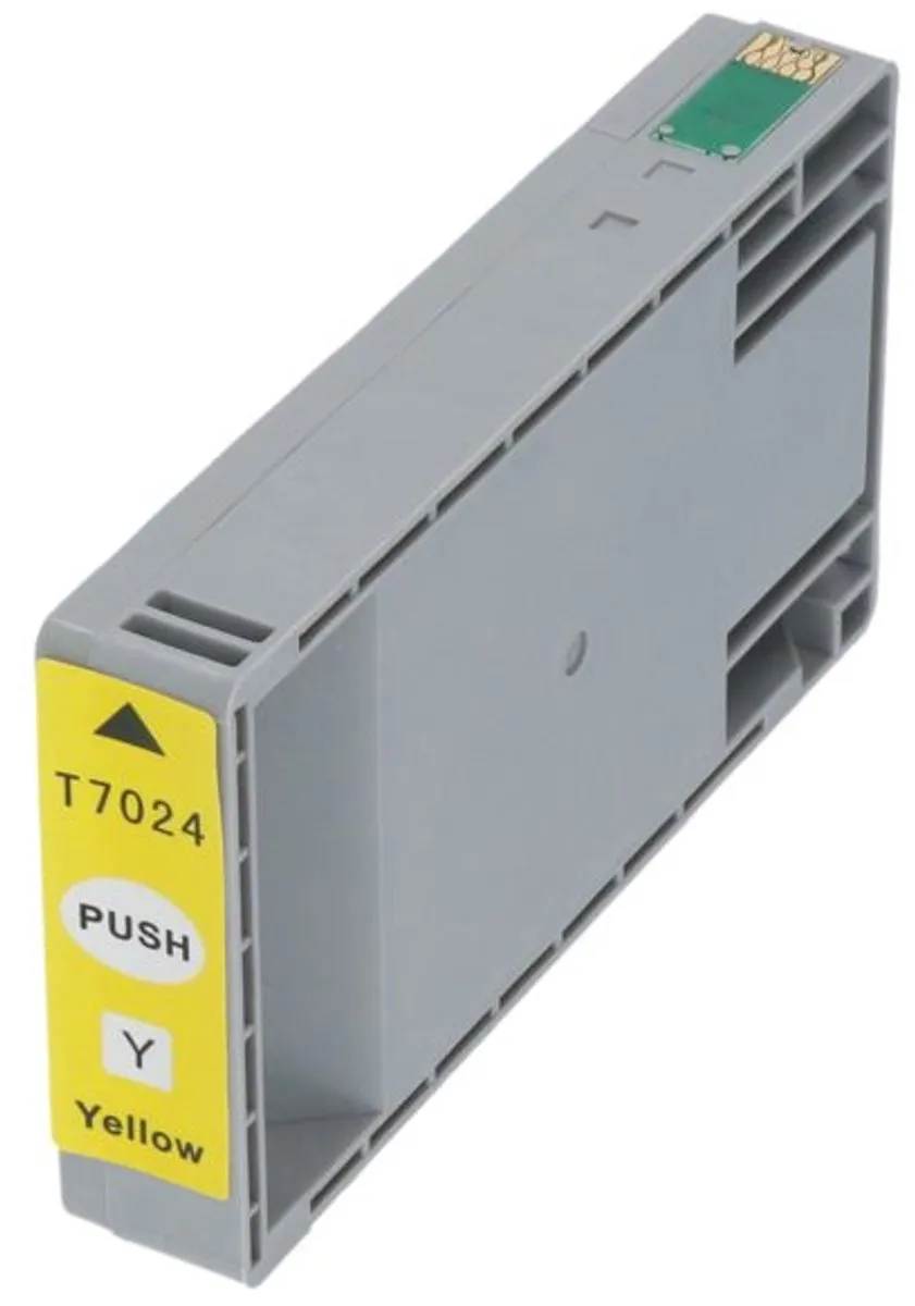 PrintAbout T70244010 Inktcartridge Geel - 4600 pagina's - Epson