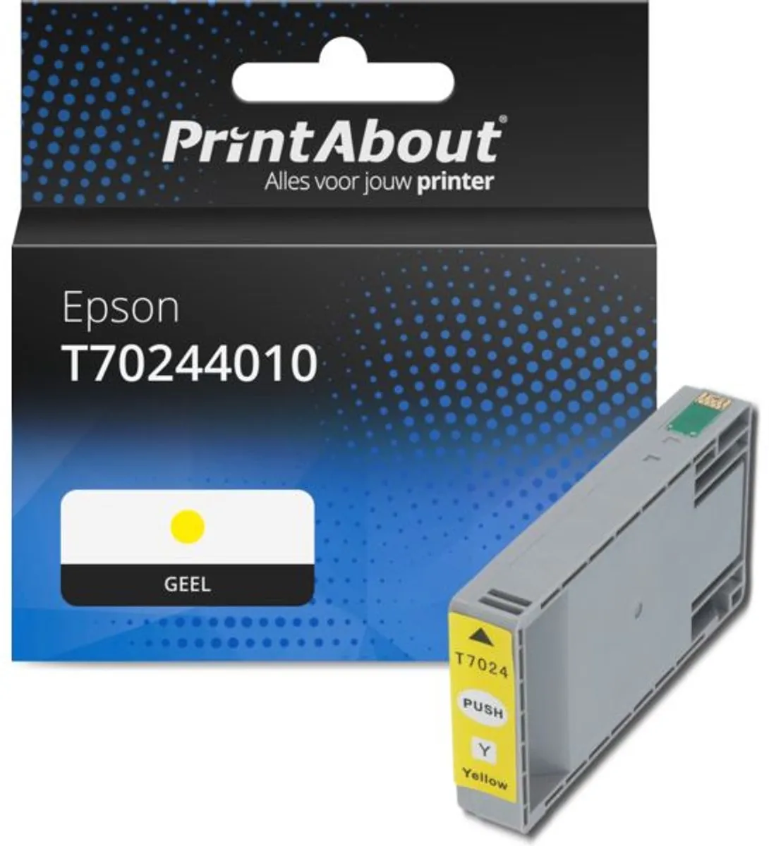 PrintAbout T70244010 Inktcartridge Geel
