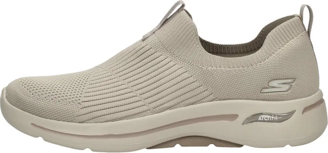 Skechers Go Walk Arch Fit Iconic Sportschoenen - Taupe - afbeelding 2 van 6