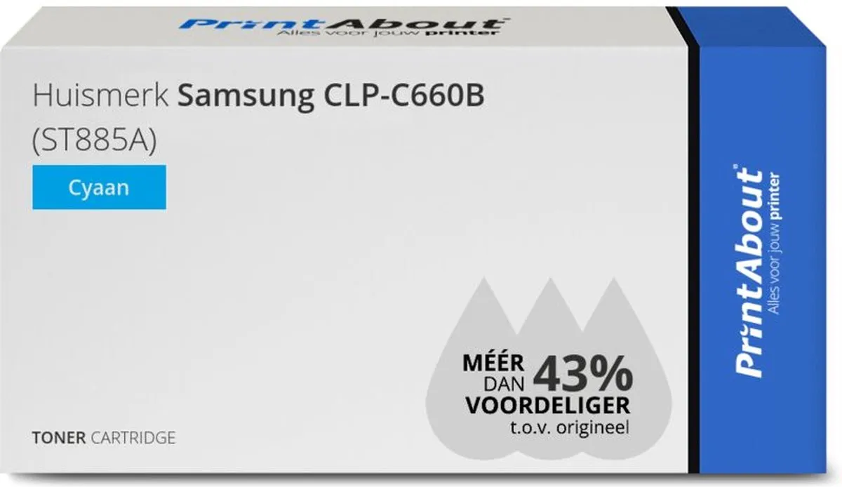 PrintAbout CLP-C660B-PA Toner Cyaan
