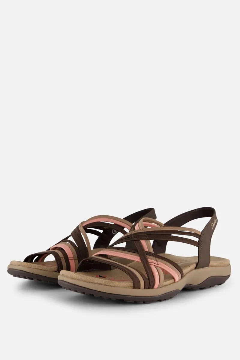 Skechers Reggae Slim Sandalen bruin Textiel - Maat 39