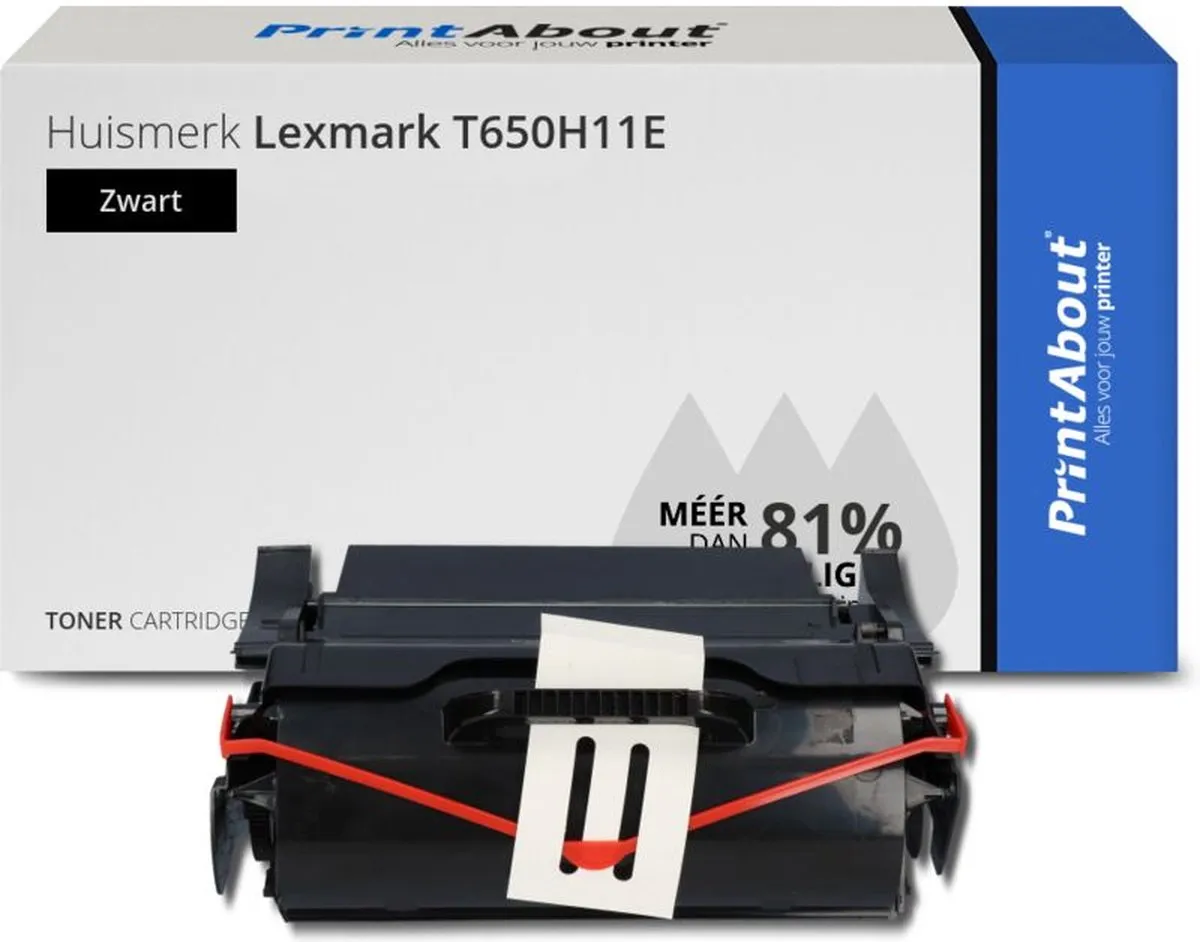 PrintAbout Lexmark T650H11E Toner Zwart - 27.500 Pagina's