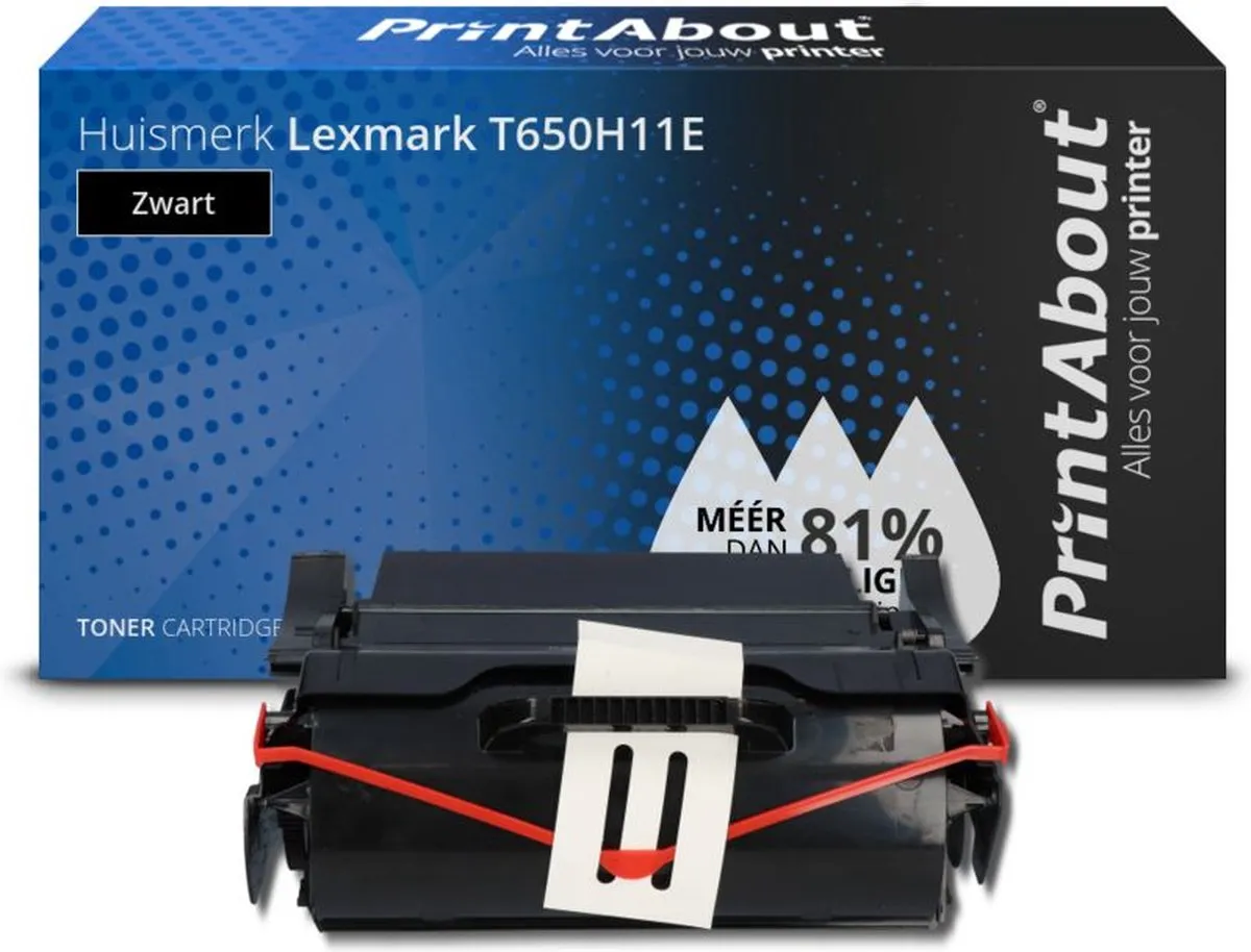 PrintAbout Lexmark T650H11E Toner Zwart
