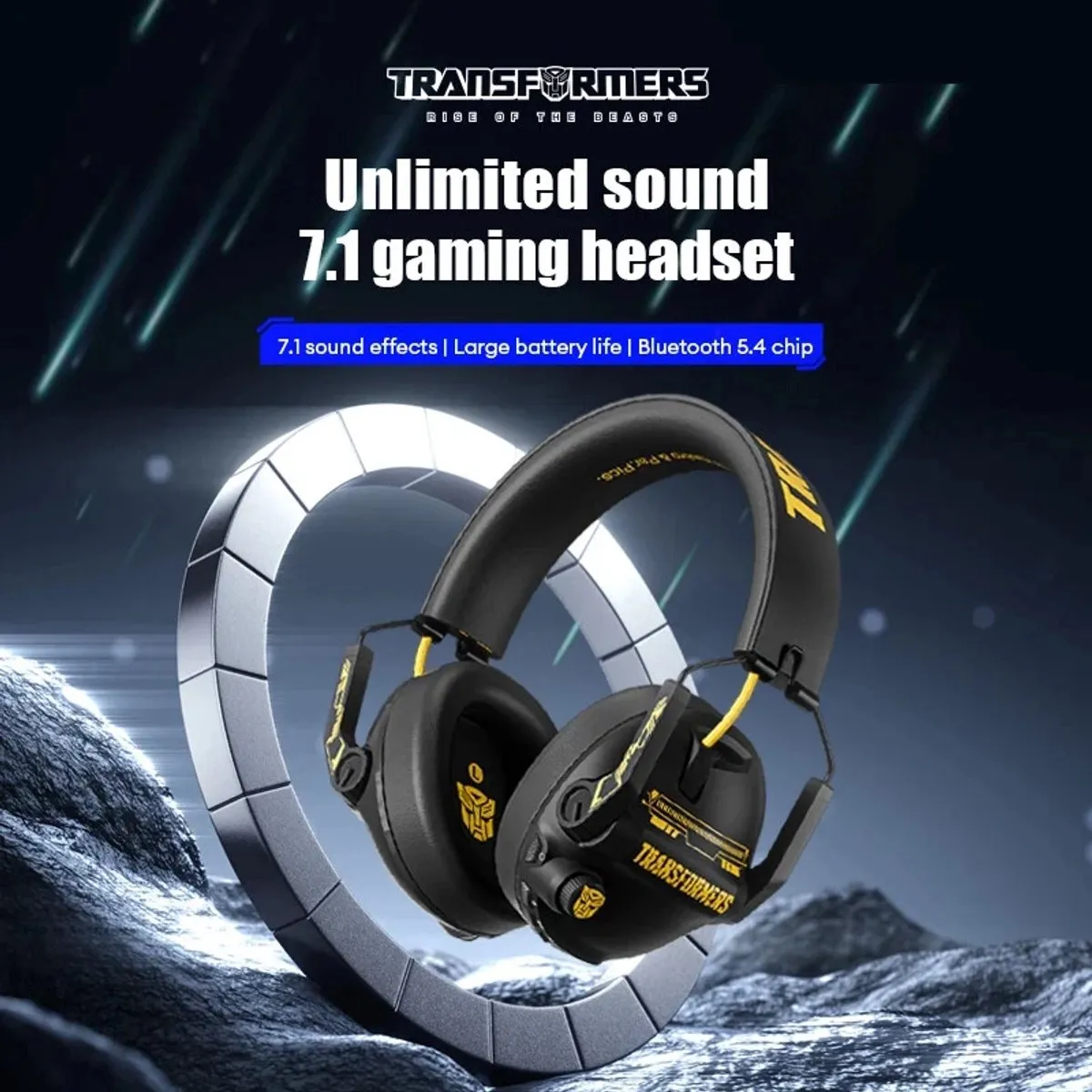 TRANSFORMERS TF-G03 BumbleBee Gaming Headset 7.1 Surround - Bluetooth 5.4 - 100 uur - 40mm Drivers