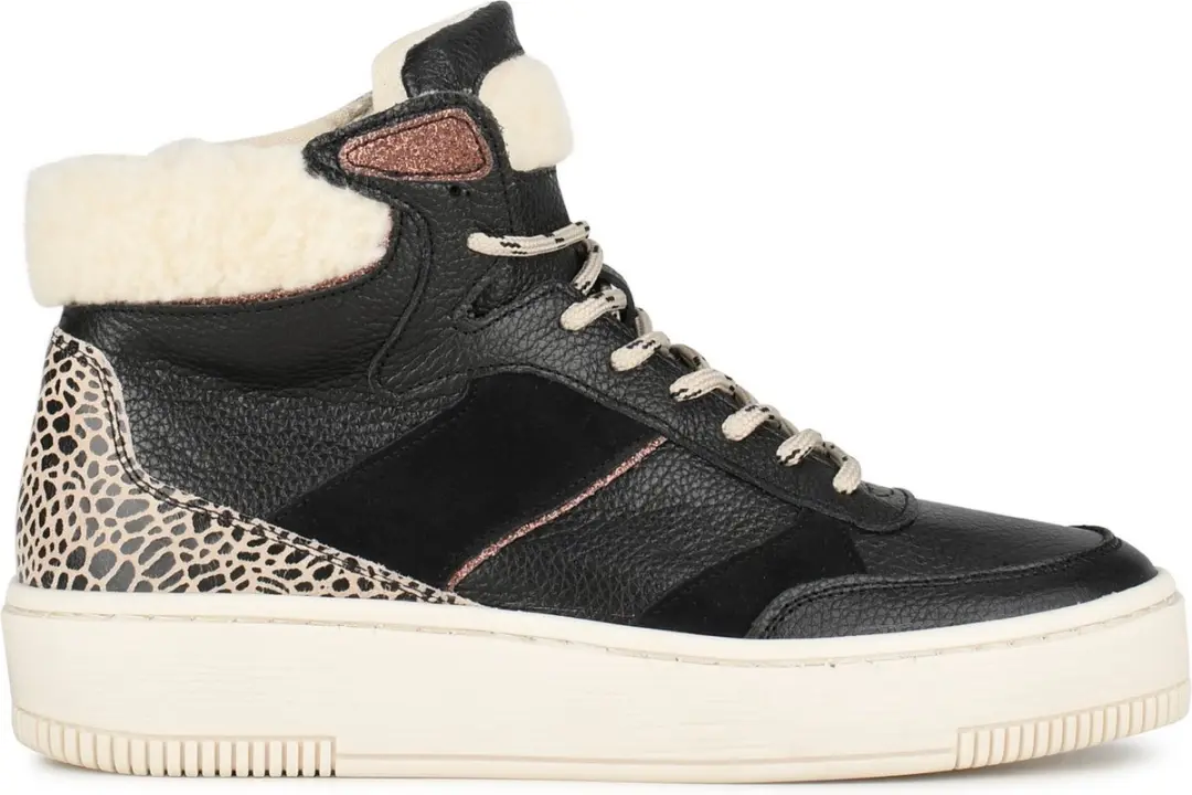 Ps Poelman ESQUIMO Dames Hoge Sneakers Teddy