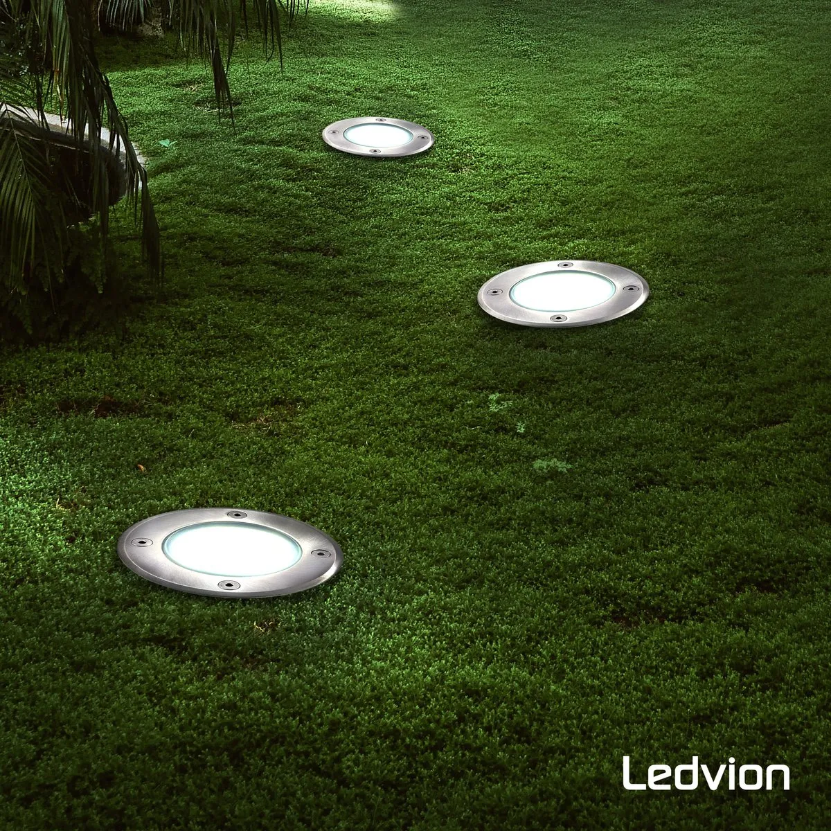 Ledvion 3X LED Grondspot 5W 6500K GU10 IP67 - 9 Stuks