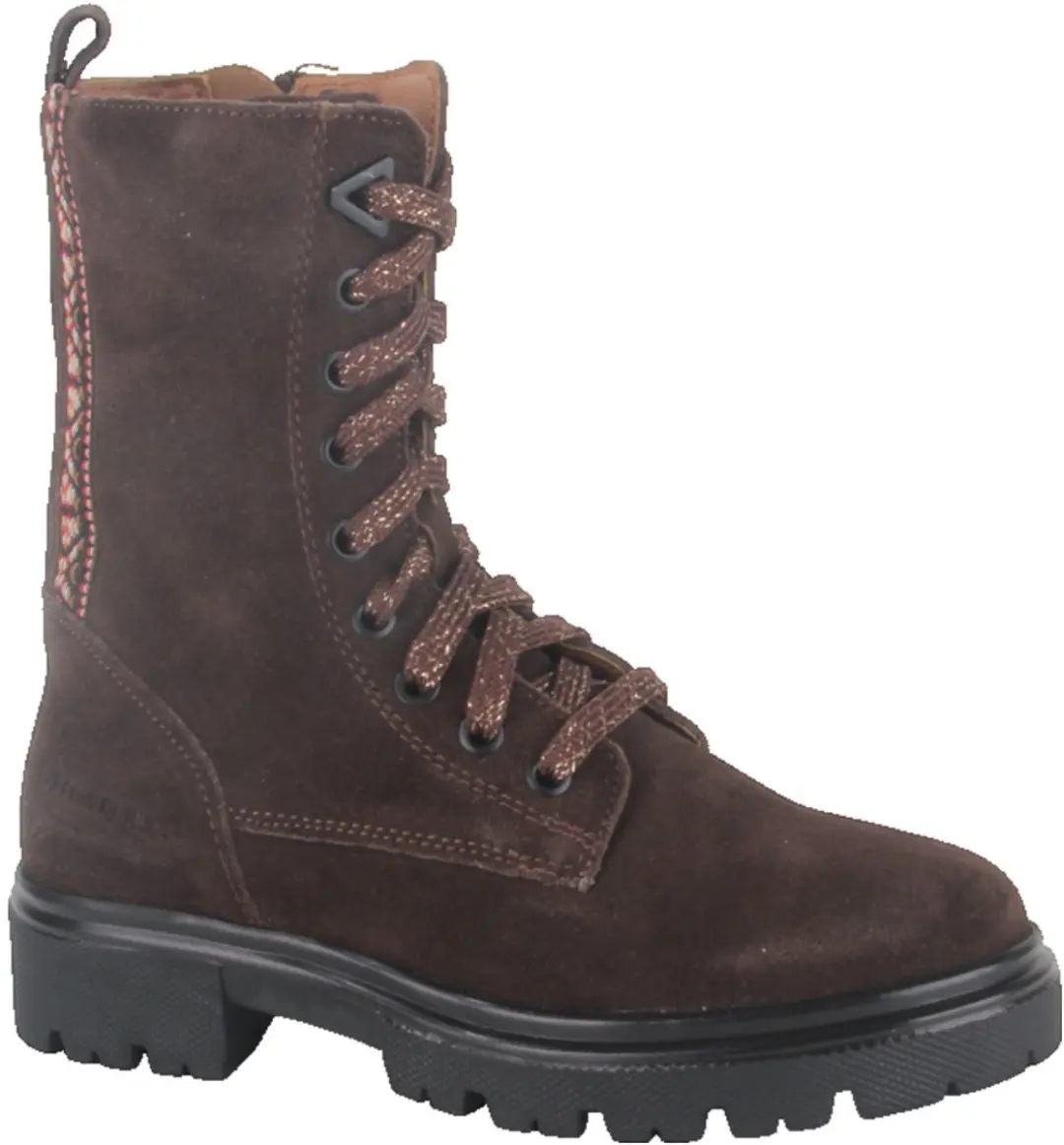 Braqeez 426671-417 meisjes veterboots maat 32 bruin