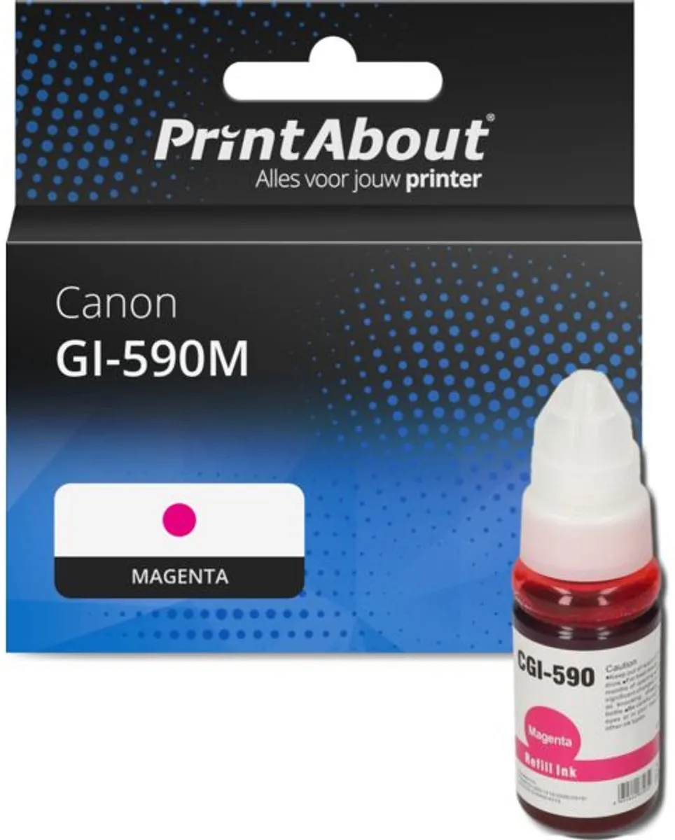 PrintAbout GI-590M Inktcartridge - Magenta - 70ml - Canon