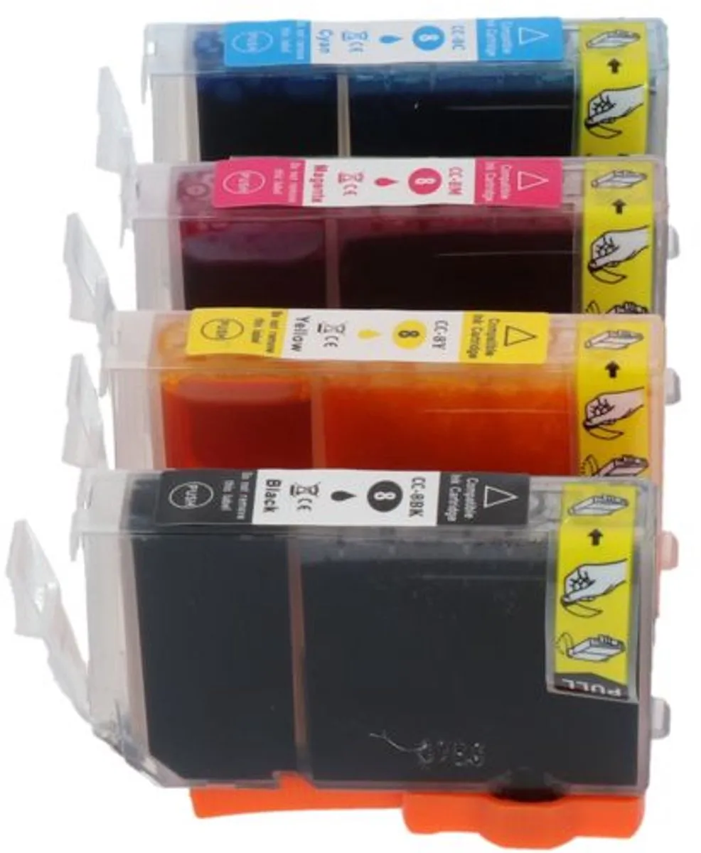 PrintAbout Canon CLI-8BK Inktcartridge 4-kleuren - 60ml