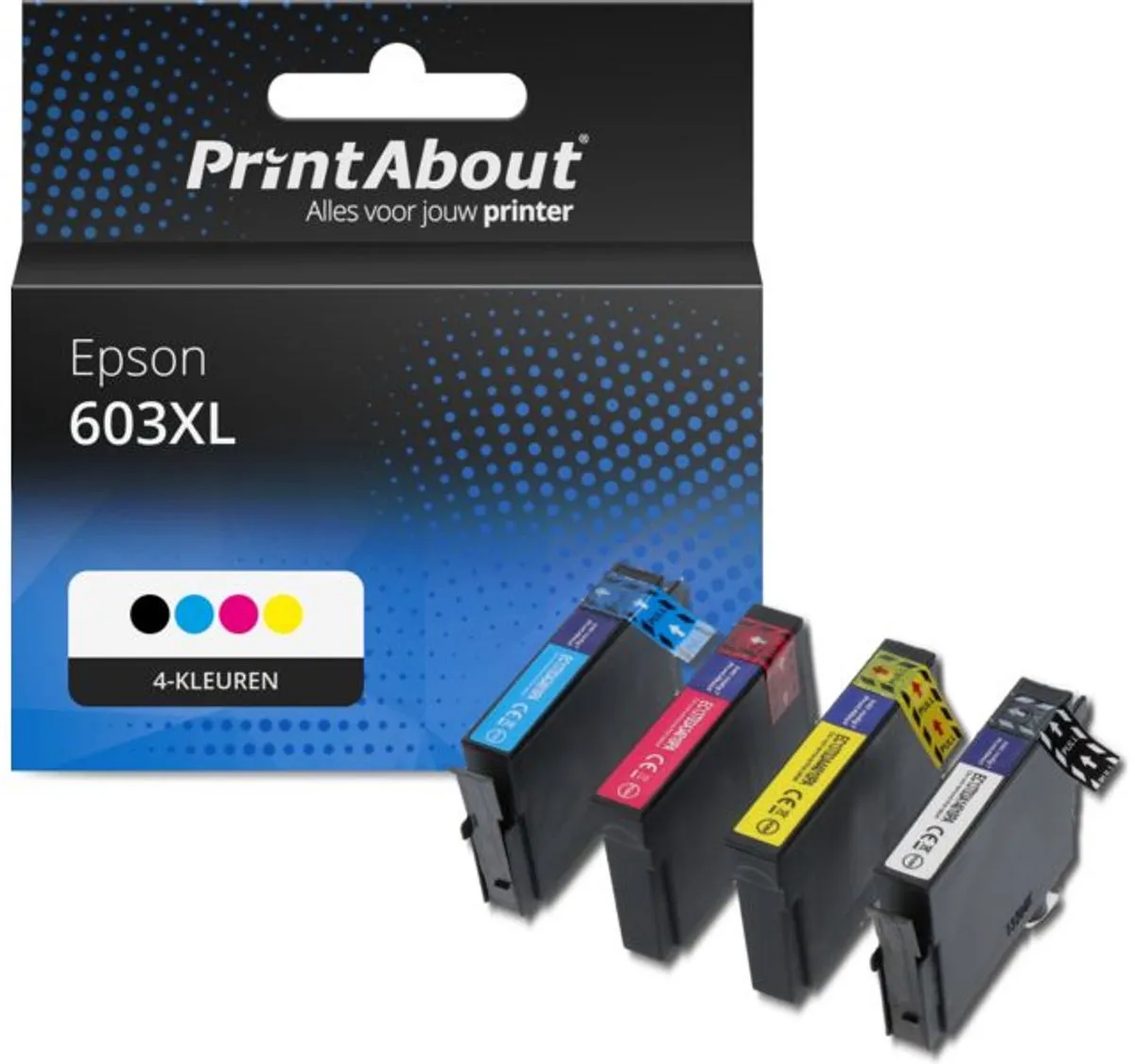 PrintAbout Huismerk Epson 603XL Inktcartridge 4-kleuren