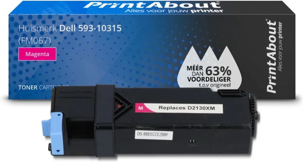 PrintAbout Dell 593-10315-PA Toner Magenta - 3.000 pagina's