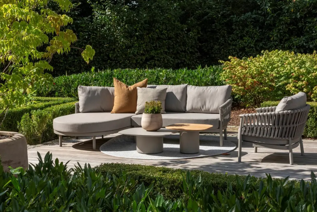 4 Seasons Outdoor Catalana Loungeset 2-delig - 3 Zitplekken - 5 Kussens - Cloud - afbeelding 5 van 6