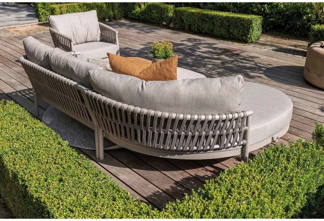 4 Seasons Outdoor Catalana Loungeset 2-delig - 3 Zitplekken - 5 Kussens - Cloud - afbeelding 6 van 6