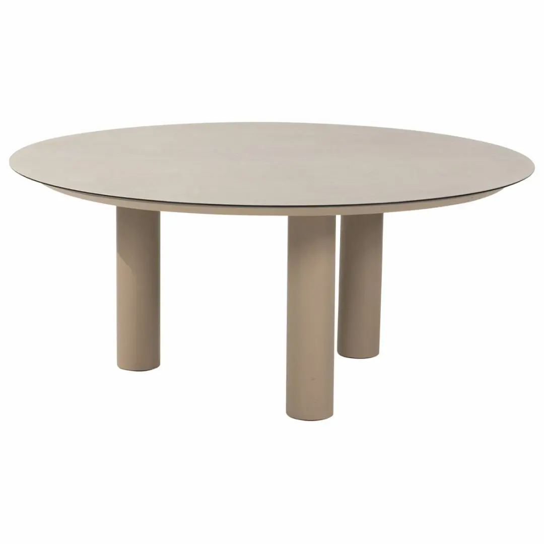 4 Seasons Outdoor Donato Low Diningtafel Ø160cm - BeigeGrijs - afbeelding 6 van 6