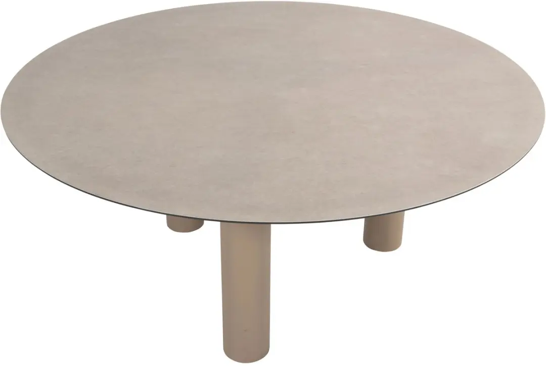 4 Seasons Outdoor Donato Low Diningtafel Ø160cm - BeigeGrijs - afbeelding 3 van 6