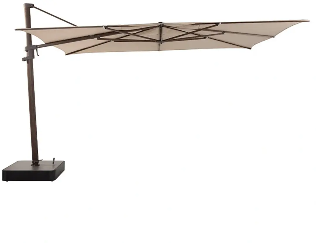 4 Seasons Outdoor Finca Zweefparasol 400x300cm - Bruin - afbeelding 4 van 4