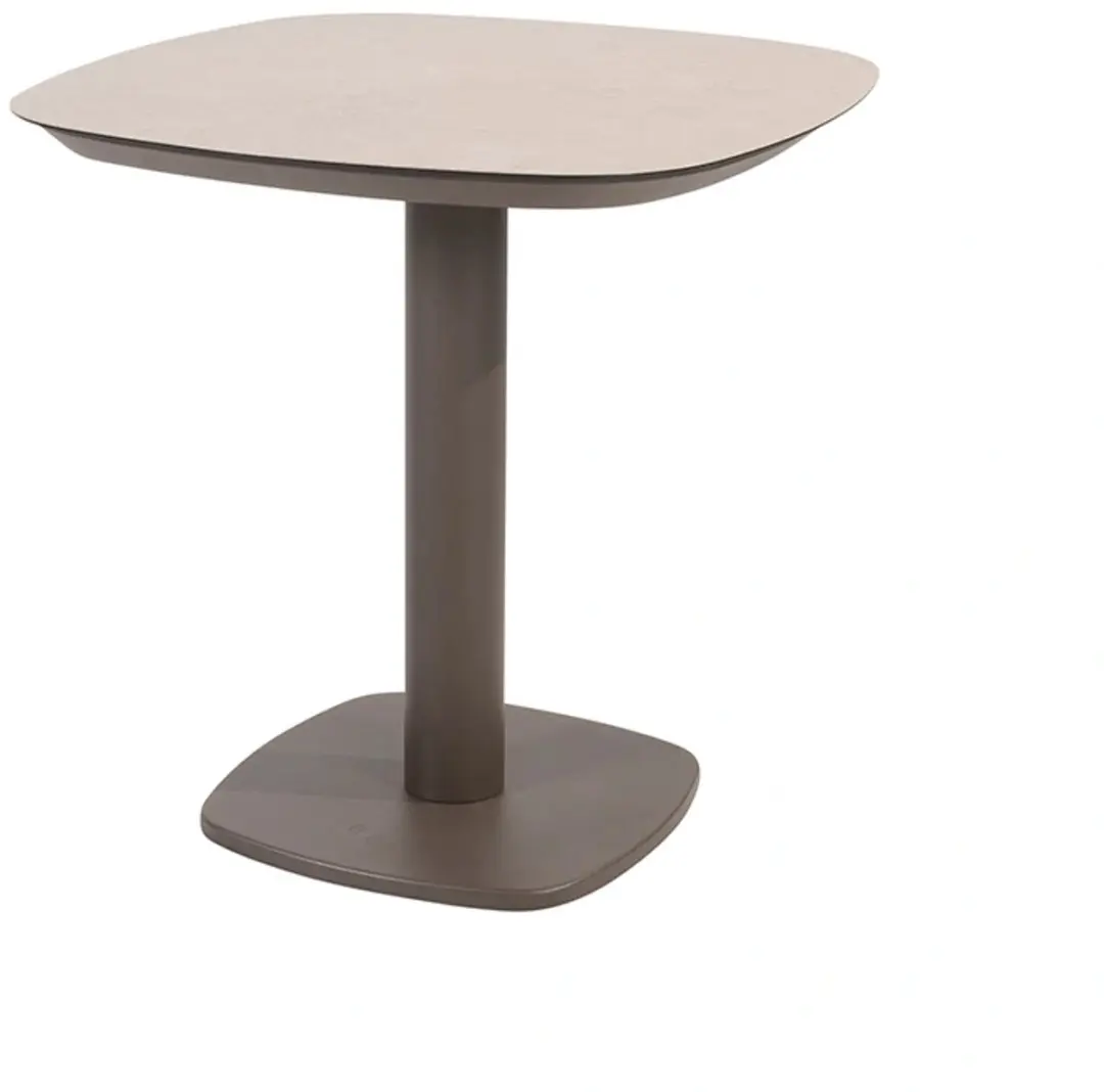 4 Seasons Outdoor Manolo Diningtafel 75x75cm - Beige/Grijs - afbeelding 2 van 3