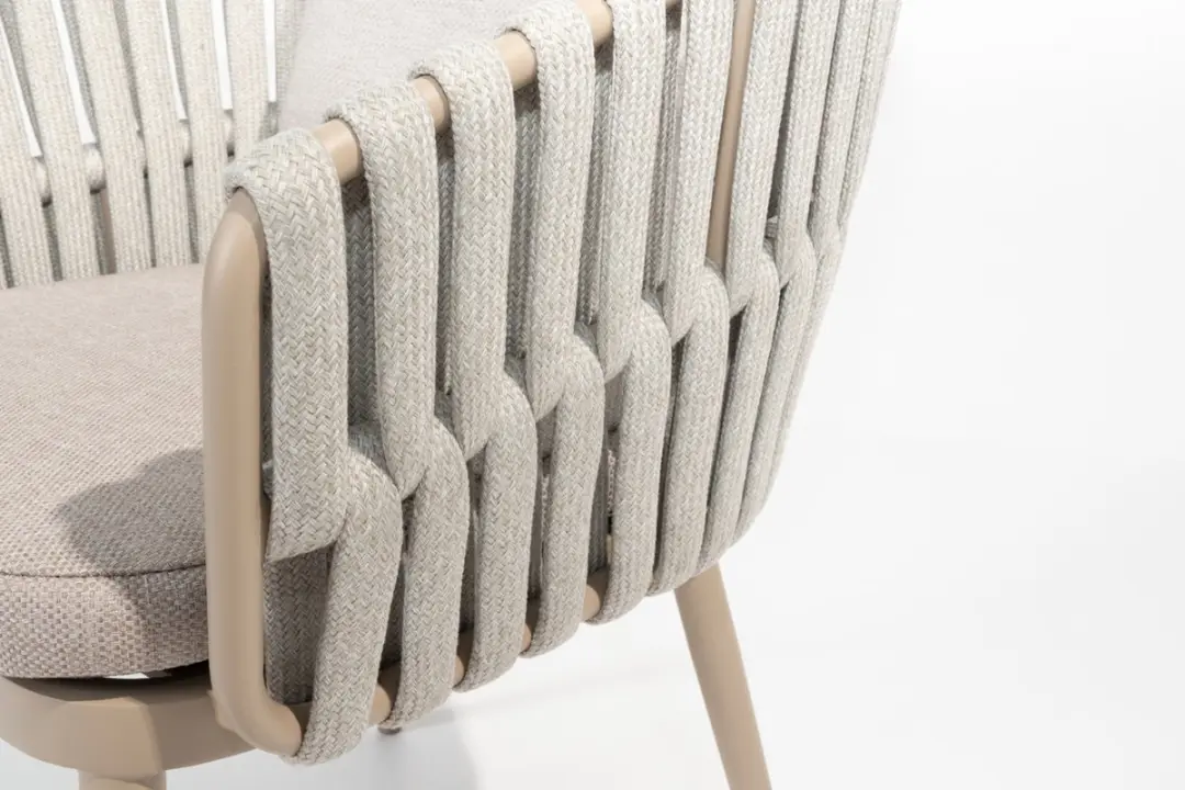 4 Seasons Outdoor Taste Eva Diningstoel - Taupe/Beige - afbeelding 4 van 6