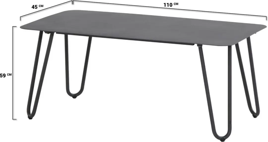 4Seasons Cool Coffee Table Antraciet - afbeelding 6 van 6