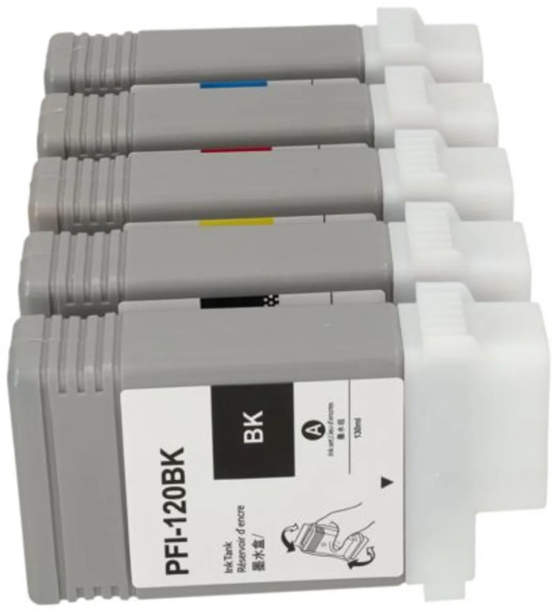 PrintAbout PFI-320MBK/BK/C/M/Y Inktcartridge 5-kleuren - 1500ml - Canon
