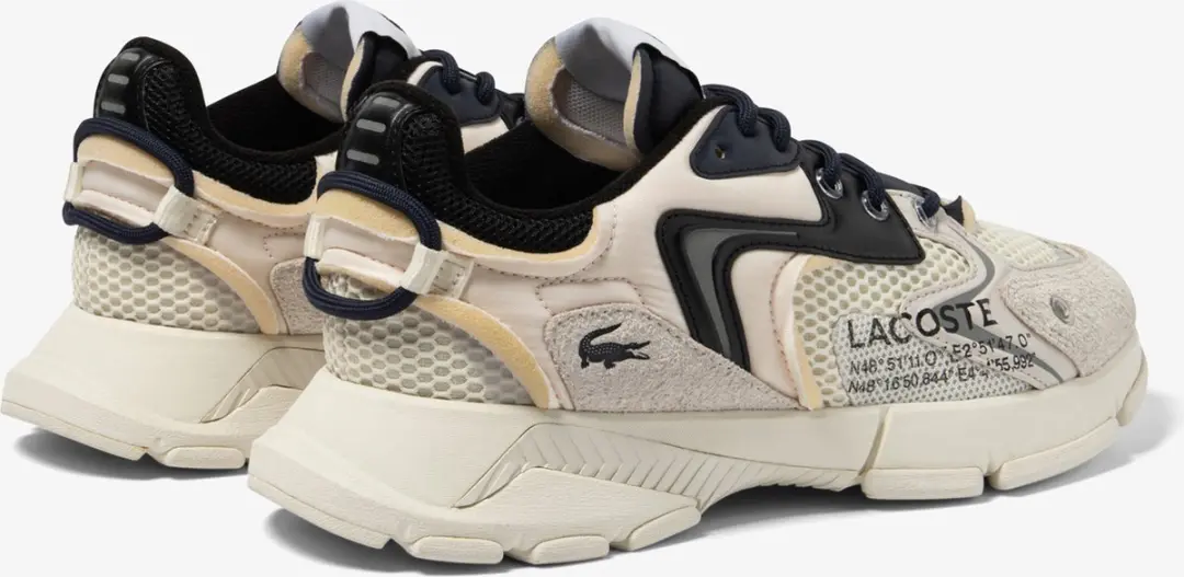 Lacoste L003 Neo Heren Sneakers - Gebroken Wit/Zwart - Maat 40 - afbeelding 4 van 6