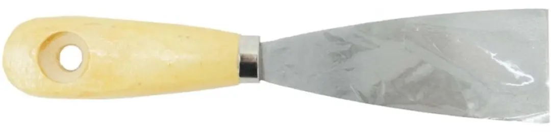 BRÜDER MANNESMANN plamuurmes, 30 mm, roestvrijstaal, houten greep