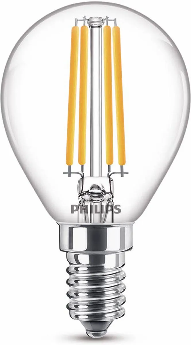 Philips LED Kogellamp Transparant 40W E14 - Warmwit