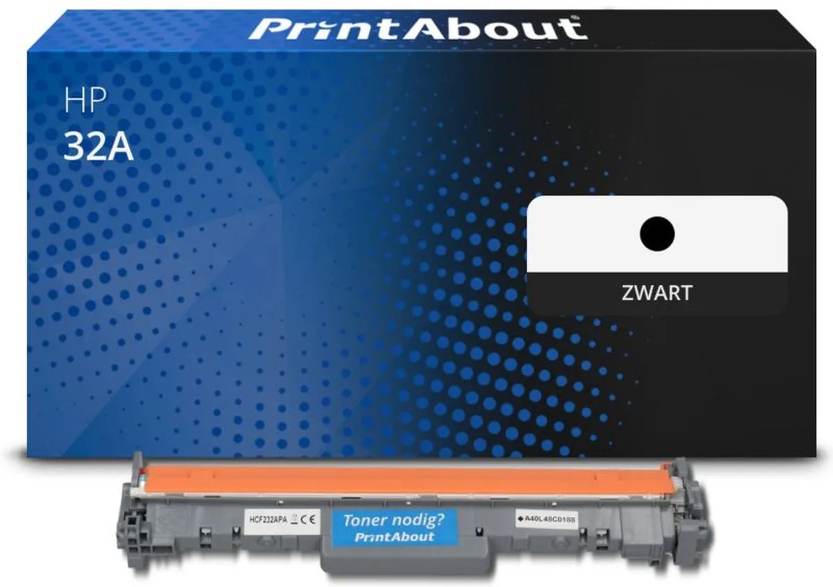 PrintAbout Huismerk HP 32A CF232A Drum - 23.000 pagina's - Zwart