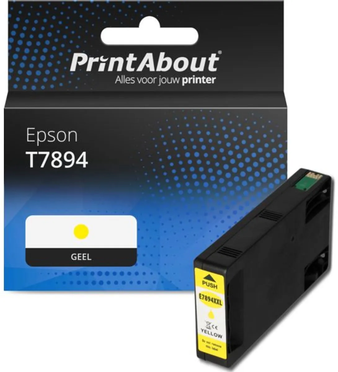 PrintAbout T7894 Inktcartridge Geel