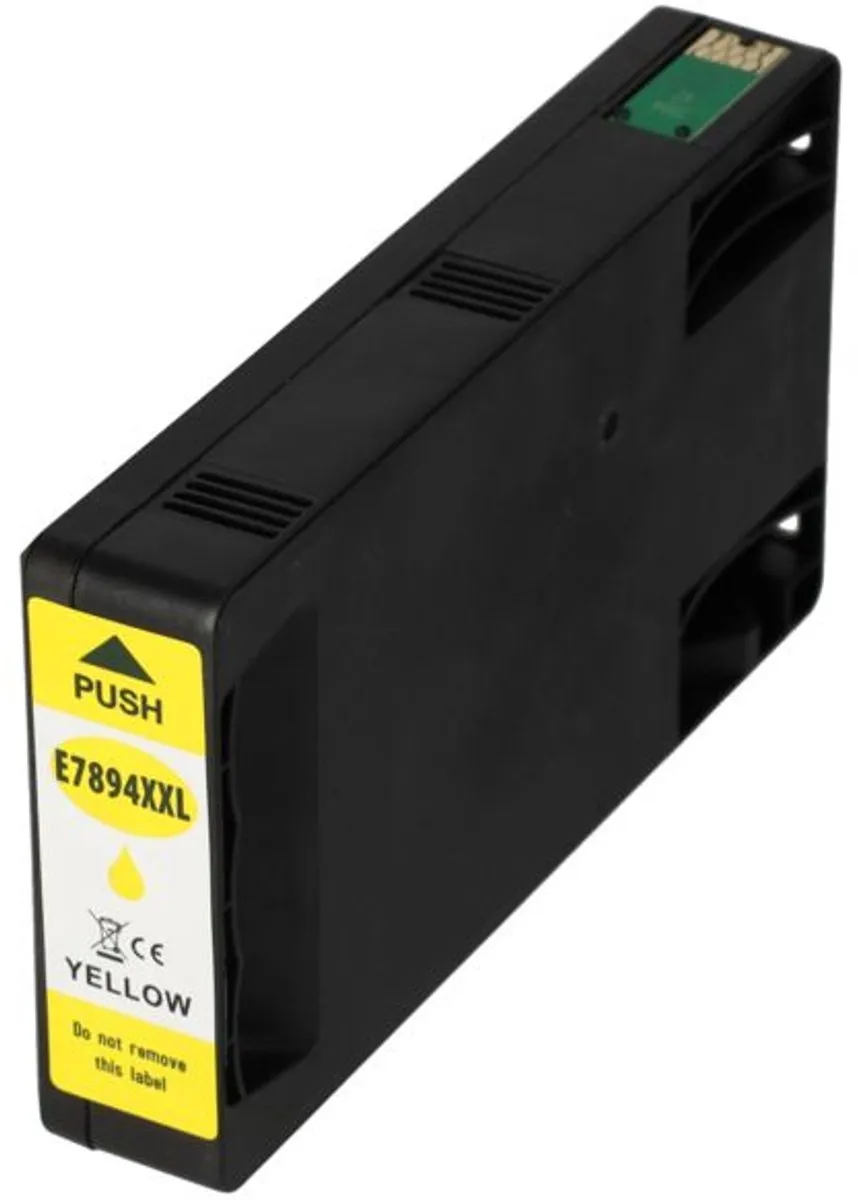 PrintAbout T7894 Inktcartridge Geel - 4100 pagina's - Epson