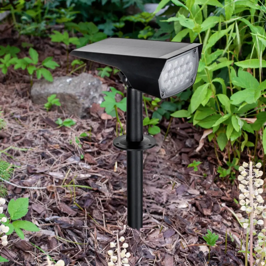 PRIOS Solar Buitenverlichting 2W - 1 Lichtpunt - Zwart - afbeelding 2 van 6