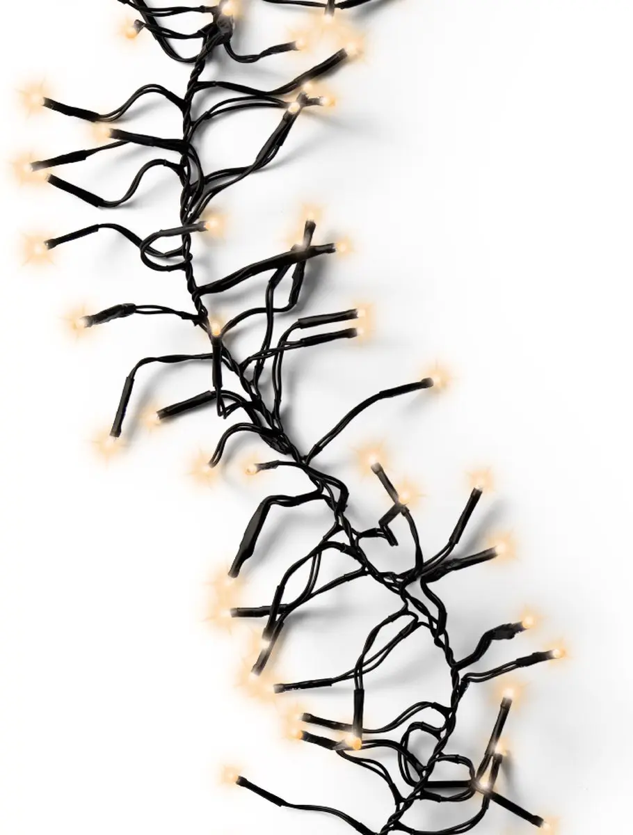 Lumineo LED Cluster Kerstboomverlichting 14m - 1512 Lampjes - Goud - Dimbaar
