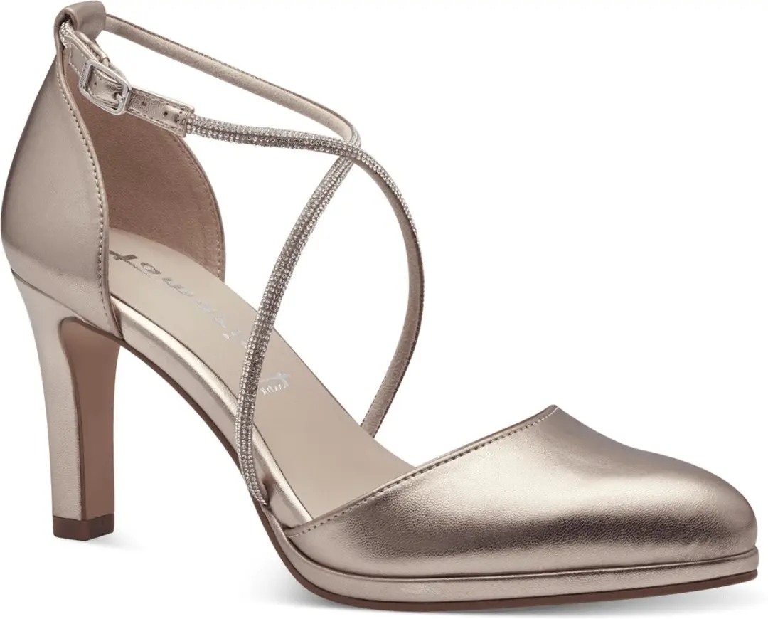 Tamaris Strass Pumps - Goud - Maat 40 - afbeelding 2 van 6
