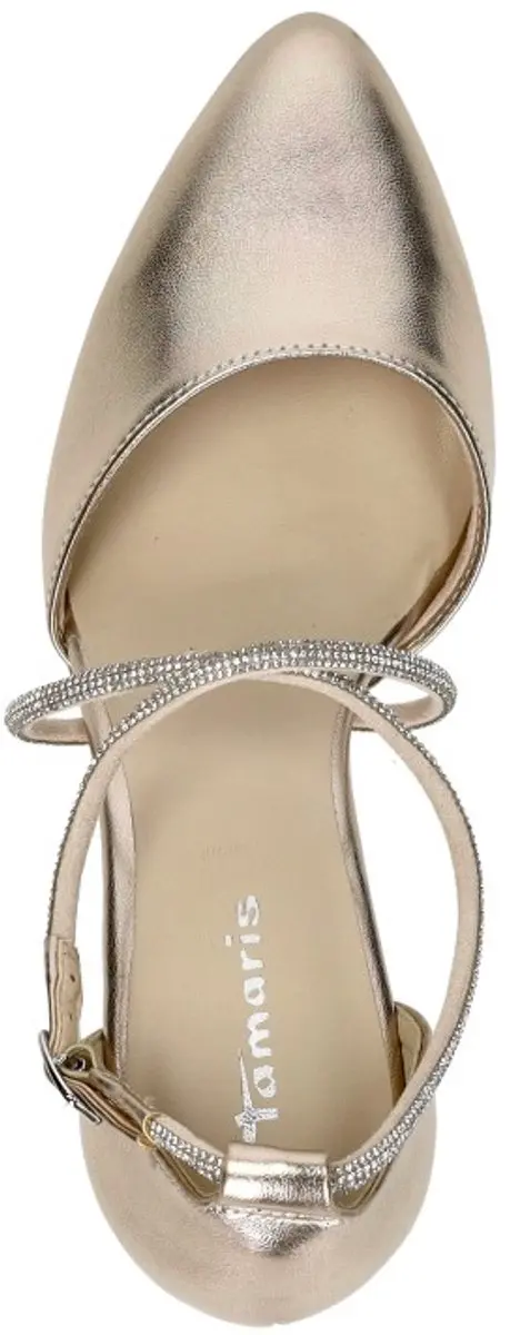 Tamaris Strass Pumps - Goud - Maat 40 - afbeelding 5 van 6