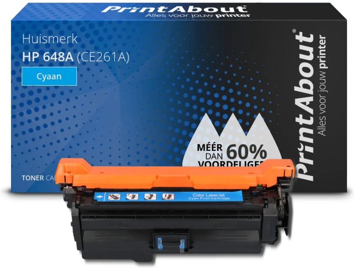 PrintAbout HP 648A CE261A Toner Cyaan