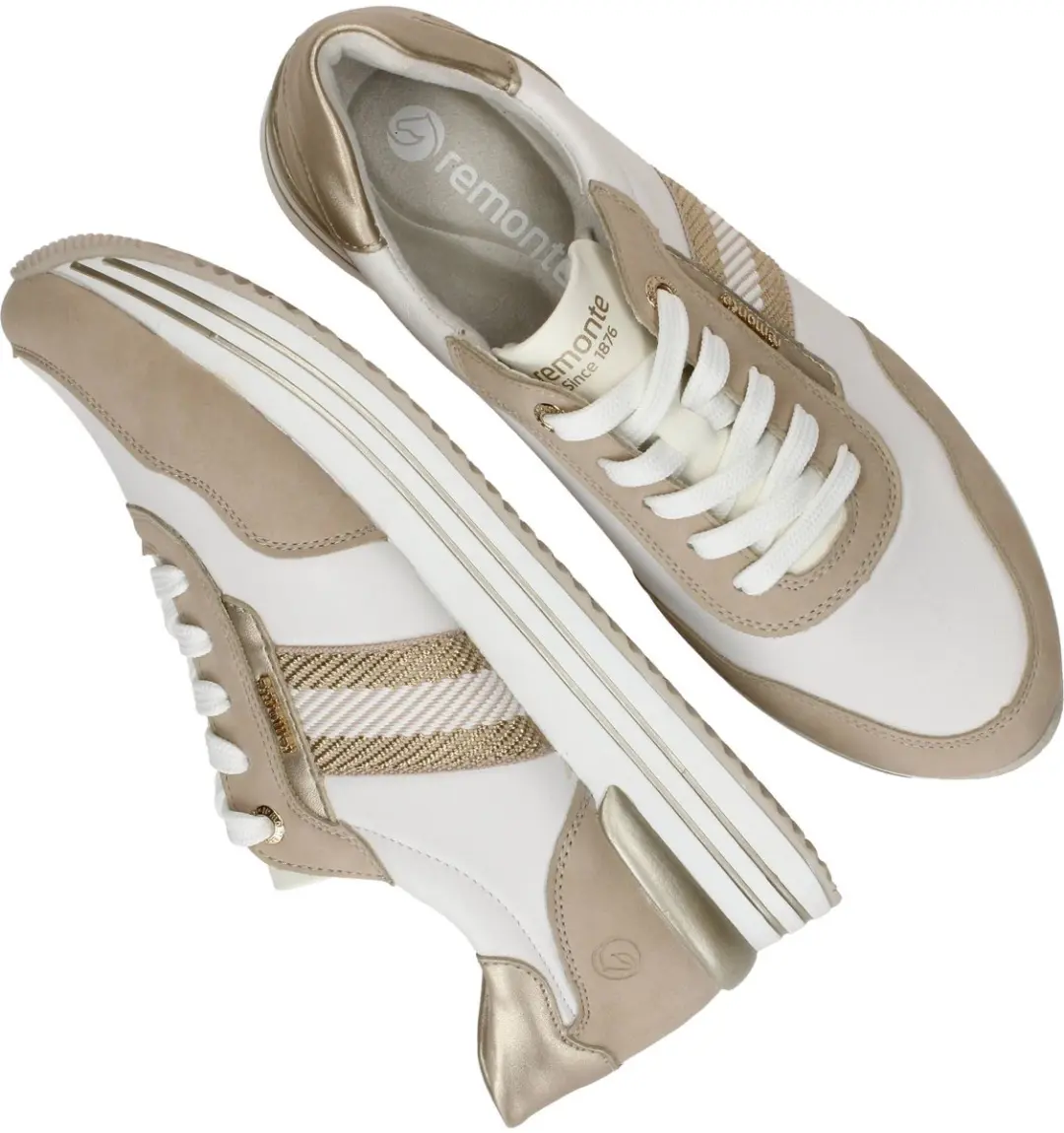 Remonte Dames Sneakers Beige - Maat 40 - afbeelding 3 van 6