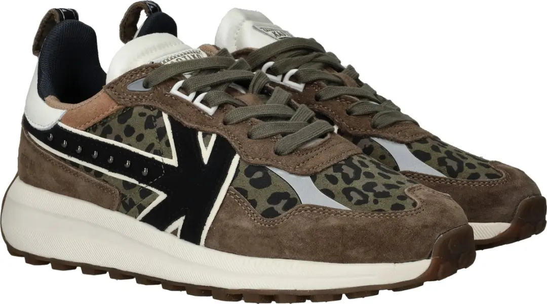 Kaotiko Detroit Glam Sneakers Dames - Bruin - Maat 41 - afbeelding 4 van 6